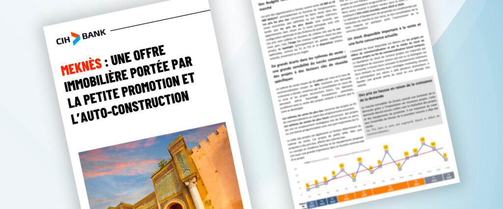 Meknès : Une offre immobilière portée par la petite promotion et l’auto-construction
